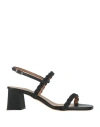 L'amour By Albano Woman Sandals Black Size 7 Textile Fibers