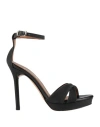 L'amour By Albano Woman Sandals Black Size 8 Textile Fibers In Black