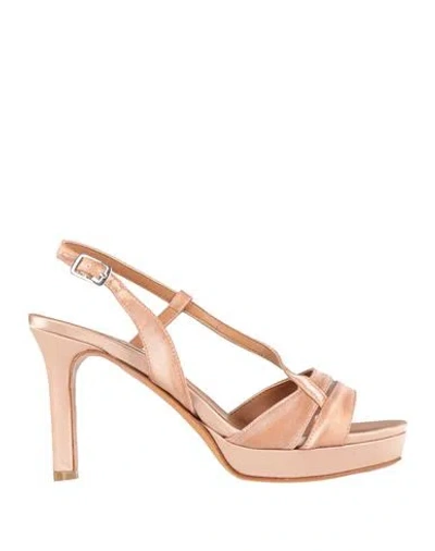 L'amour By Albano Woman Sandals Blush Size 7 Textile Fibers In Pink