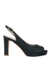 L'amour By Albano Woman Sandals Midnight Blue Size 8 Textile Fibers