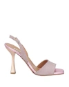L'amour By Albano Woman Sandals Pink Size 6 Textile Fibers In Pink
