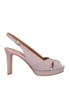 L'amour By Albano Woman Sandals Pink Size 8 Textile Fibers