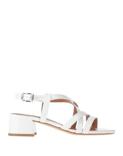 L'amour By Albano Woman Sandals White Size 8 Textile Fibers