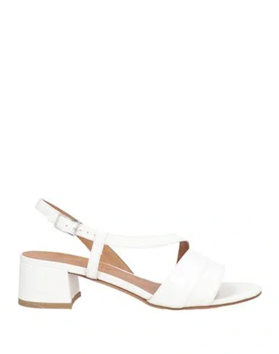 L'amour By Albano Woman Sandals White Size 8 Textile Fibers