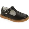 L'amour Kids'  Chelsea T-strap Shoe In Black