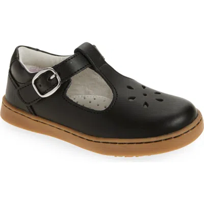 L'amour Kids'  Chelsea T-strap Shoe In Black