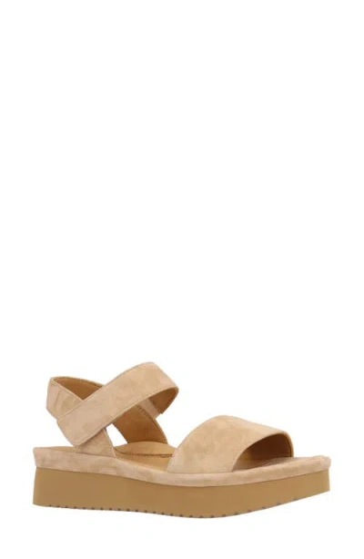 L'amour Des Pieds Abrilla Platform Sandal In Neutral