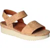 L'amour Des Pieds Abrilla Slingback Platform Sandal In Natural/gold