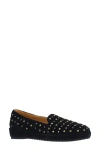 L'amour Des Pieds Cailene Studded Loafer In Black
