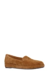 L'amour Des Pieds Carlow Platform Wedge Loafer In Coffee