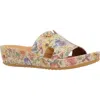 L'amour Des Pieds Catiana Platform Sandal In Beige/pastel