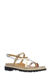 L'amour Des Pieds Danilo Sandal In Metallic