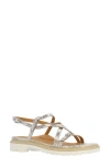 L'amour Des Pieds Danilo Sandal In Silver/gold