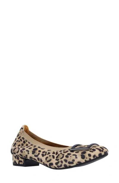 L'amour Des Pieds Floella Ballet Pump In Animal Print