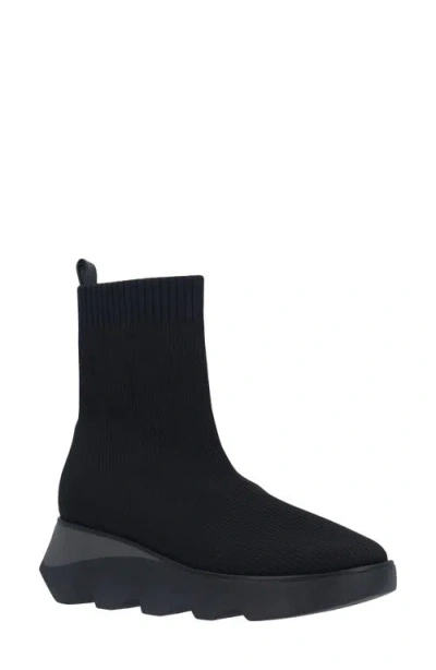 L'amour Des Pieds Hindly Knit Bootie In Black