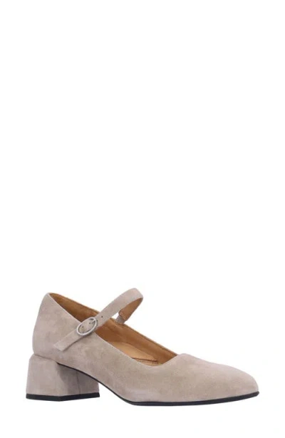 L'amour Des Pieds Katriel Mary Jane Pump In Taupe