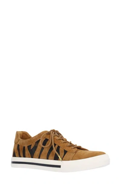 L'amour Des Pieds Keaton Mesh Cutout Platform Sneaker In Coffee/black