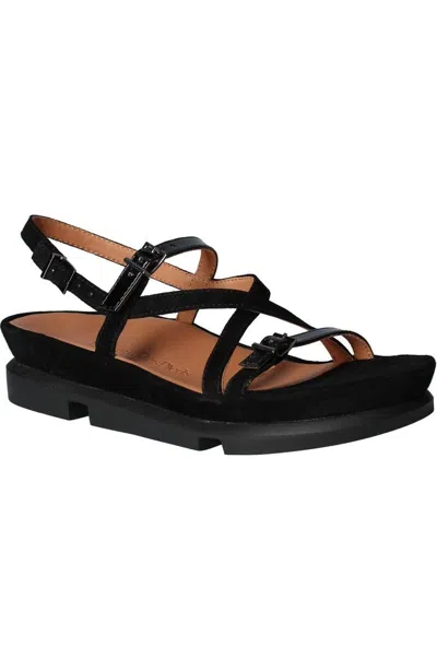 L'amour Des Pieds Verdun Sandals Women's Black Slingback Strappy Zap159