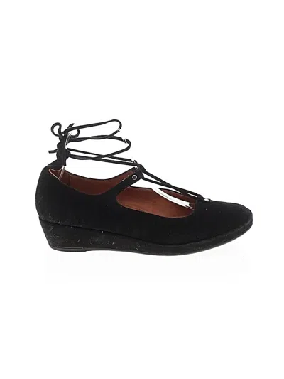 Pre-owned L'amour Des Pieds Wedges In Black