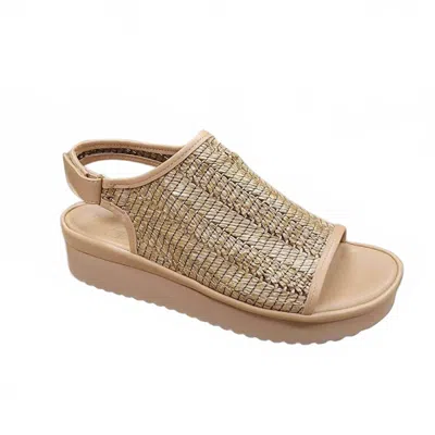L'amour Des Pieds Women's Ashwin Sandal In Natural Raffia In Multi