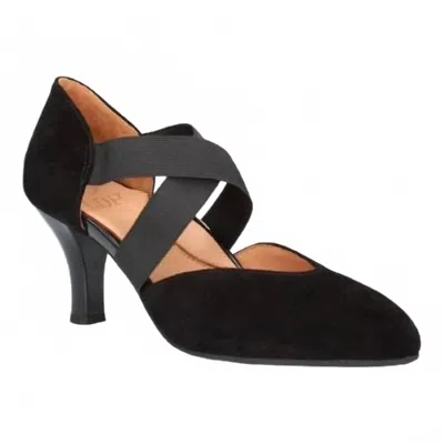 L'amour Des Pieds Women's Bishar Heels In Black Kid Suede