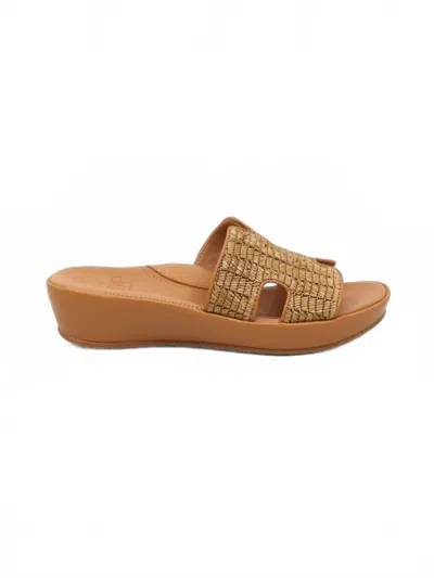 L'amour Des Pieds Women's Catiana Sandal In Natural Raffia In Brown