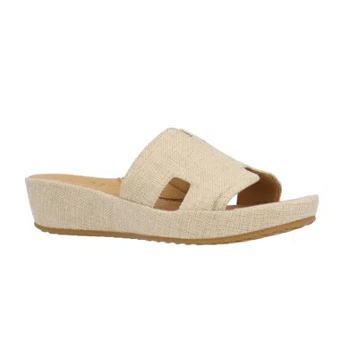 L'amour Des Pieds Women's Catiana Sandals In Linen In Neutral