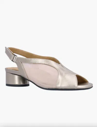 L'amour Des Pieds Women's Estefana Slingback Sandal In Metallic In Multi