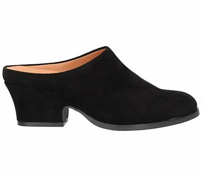 L'amour Des Pieds Women's Jiya Leather Slip On Mule In Black Suede