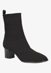 L'amour Des Pieds Picarus Womens Leather Trim Knit Ankle Boots