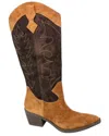 L'amour Des Pieds Women's Veera Western Suede Boots In Coffee/chocolate In Multi