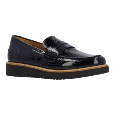 L'amour Des Pieds Women's Zyra Leather Loafers In Black In Animal Print