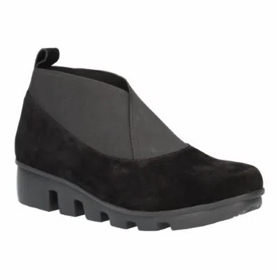 L'amour Des Pieds Womens Hashree Round Toe Bootie In Black In Animal Print