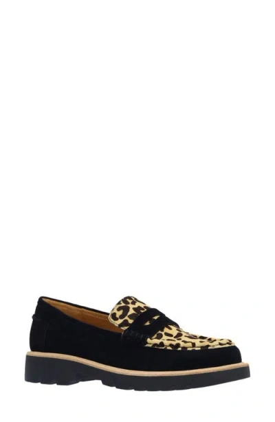 L'amour Des Pieds Yolandi Genuine Calf Hair Penny Loafer In Multi