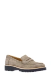 L'amour Des Pieds Yolandi Penny Loafer In Dark Taupe