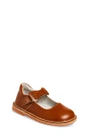 L'amour Kids'  Iris Bow Mary Jane Flat In Brown