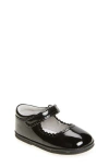 L'amour Kids' Cara Scallop Mary Jane Flat In Black