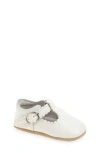 L'amour Kids' Elodie Scallop T-strap Flat In White