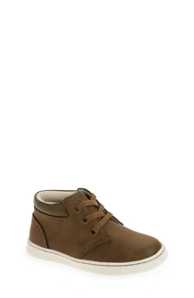 L'amour Kids' Iam Mid Top Trainer In Brown