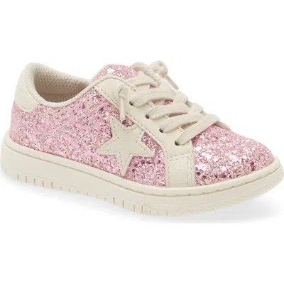 L'amour Babies'  Kids' Kinely Glitter Star Sneaker In Pink
