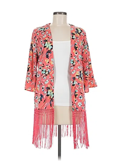 Pre-owned L'amour Nanette Lepore Kimono In Pink