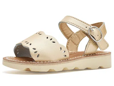 L'amour Shoes Ella (toddler/little Kid) Girl's Shoes Champagne : 5 Toddler M, Leather In Gold