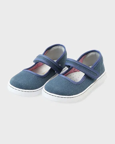 L'amour Shoes Girl's Jenna Canvas Mary Jane, Baby/toddler/kids In Chambray