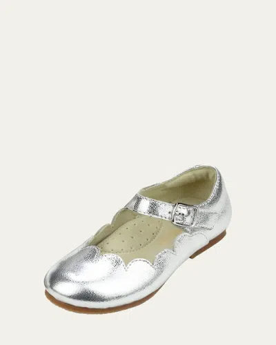L'AMOUR SHOES GIRL'S SONIA SCALLOPED FLATS, BABY/TODDLERS