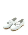 L'amour Shoes Girls' Pauline Special Occasion Bow Flat - Toddler, Little Kid In White