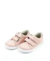 L'amour Shoes Girl's Kenzie Leather Sneakers, Baby/toddlers/kids In Light/pastel Pink