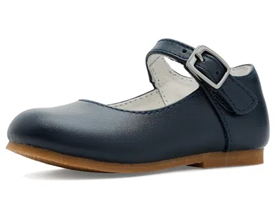 L'amour Shoes Rebecca (toddler/little Kid) Girls Shoes Dark Navy : 11 Little Kid M, Leather In Black