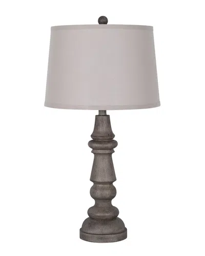 Lamps Per Se 61in Polyresin Floor Lamp With Linen Shade In Brown