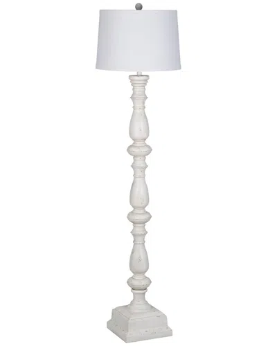 Lamps Per Se 70in Polyresin Floor Lamp In White