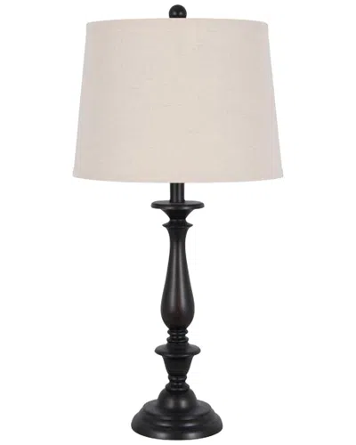 Lamps Per Se Set Of Two 29in Resin Table Lamps In Black